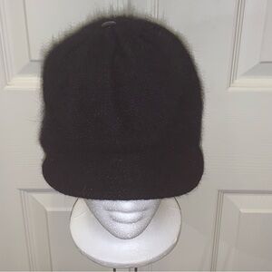 Divided Black Fuzzy Hat